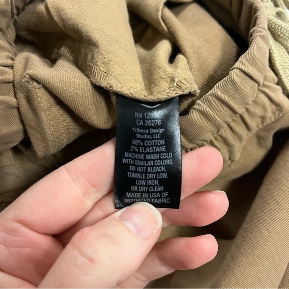 NILI LOTAN Walker Drawstring Pants in Tan - Picture 9 of 10